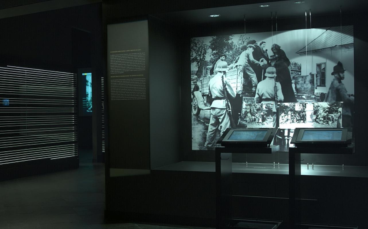 Budapest, 2005, Blick in die Dauerausstellung, Holokauszt Emlékközpont