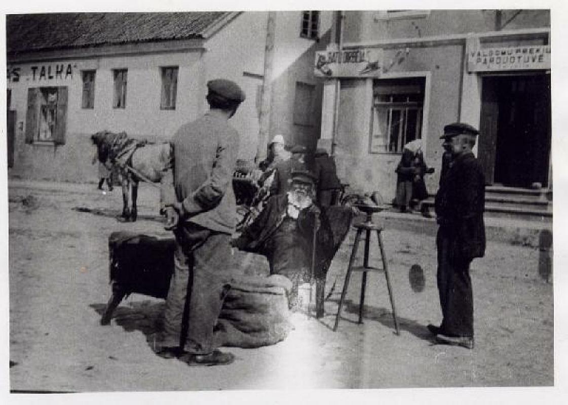 Garsden, 1940, Juden am Marktplatz ein Jahr vor dem deutschen Einmarsch, George Birman