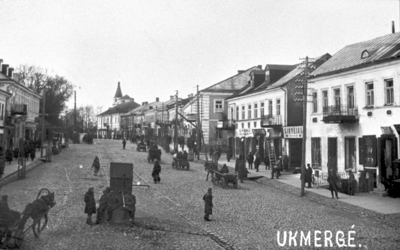 Ukmergė (Wilkomir), Stadtansicht aus der Zwischenkriegszeit, Lietuvos Centrinis Valstybės Archyvas