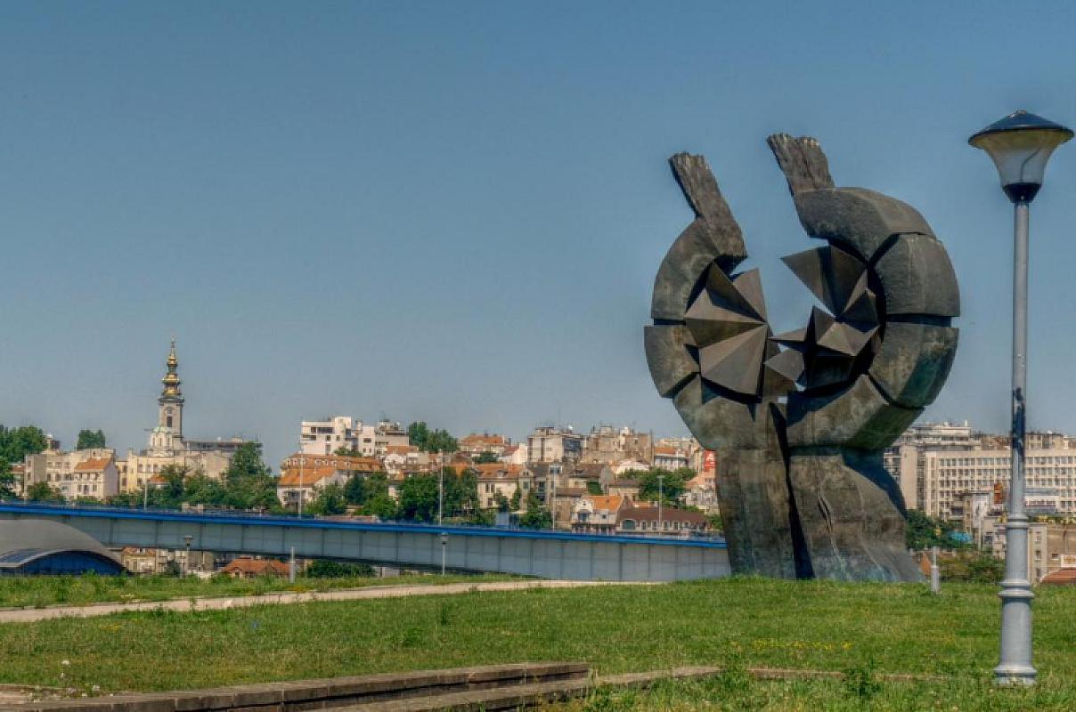 Belgrad, 2009, Das Denkmal für die Opfer des Lagers am Ufer der Save, Danny Rimpl
