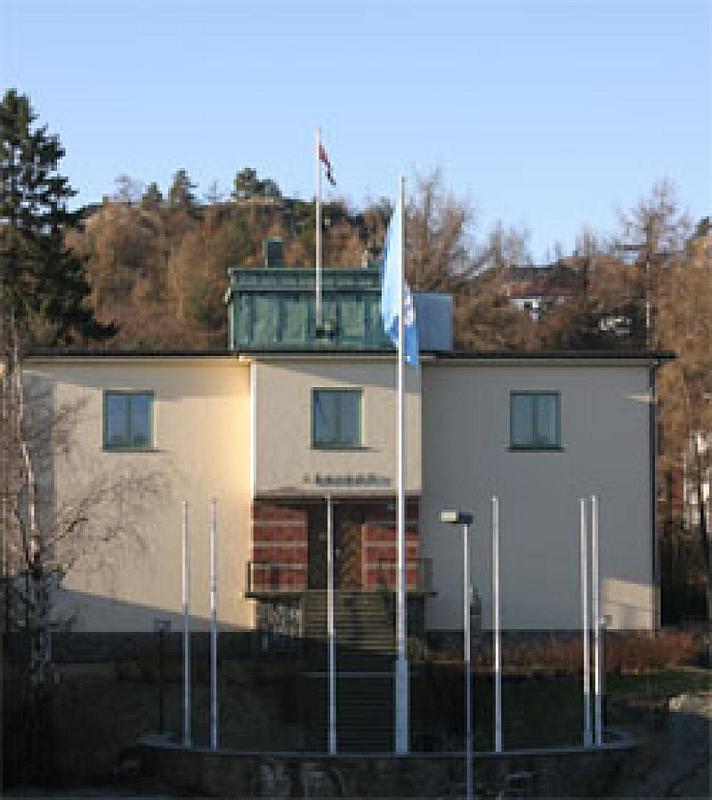 Kristiansand, o.J., Das »Stiftelsen Arkivet« im ehemaligen Archivgebäude, Stiftelsen Arkivet