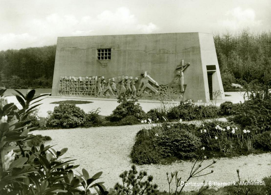 Dortmund, um 1965, Das Mahnmal in der Bittermark, Stadtarchiv Dortmund