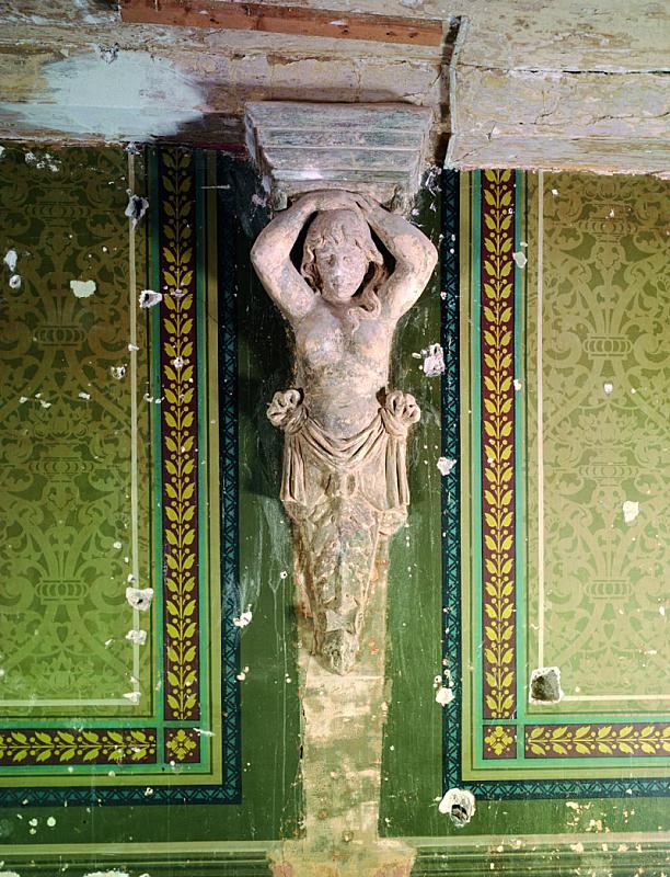 Erfurt, 2009, Stuckfigur im Tanzsaal, Stadtverwaltung Erfurt