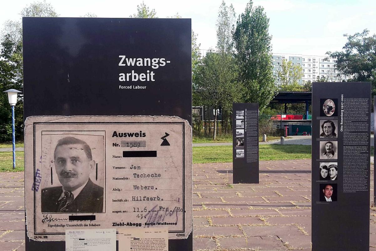 Berlin-Marzahn, 2019, Detailansicht der Freiluftausstellung, Stiftung Denkmal