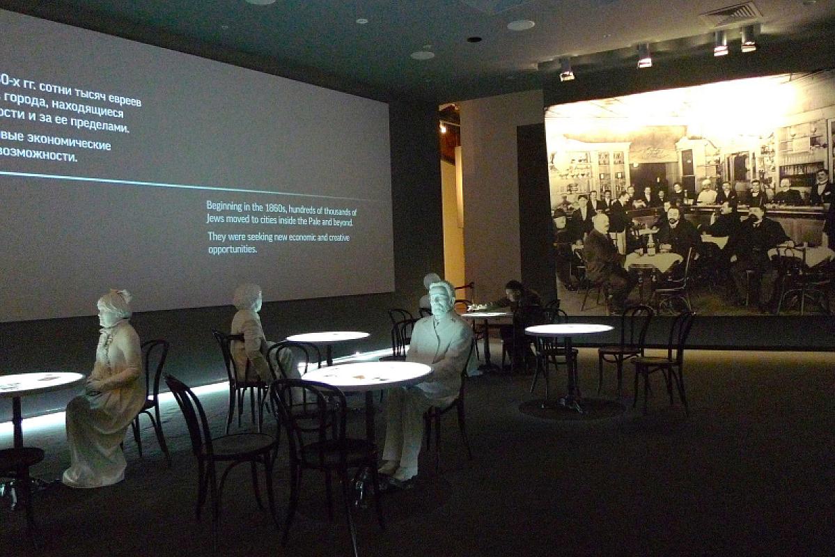 Moskau, 2013, Schwerpunkt Assimilierung: Interaktive Inszenierung eines Cafés in Odessa, Barbara Kirshenblatt-Gimblett