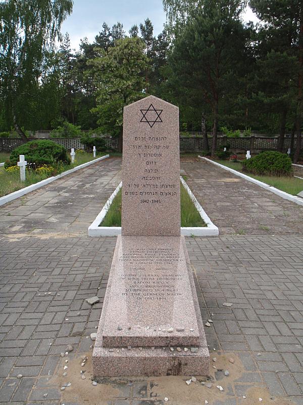 Radom, 2012, Denkmal für die ermordeten Juden am Friedhof im Vorort Firlej, Mzungu