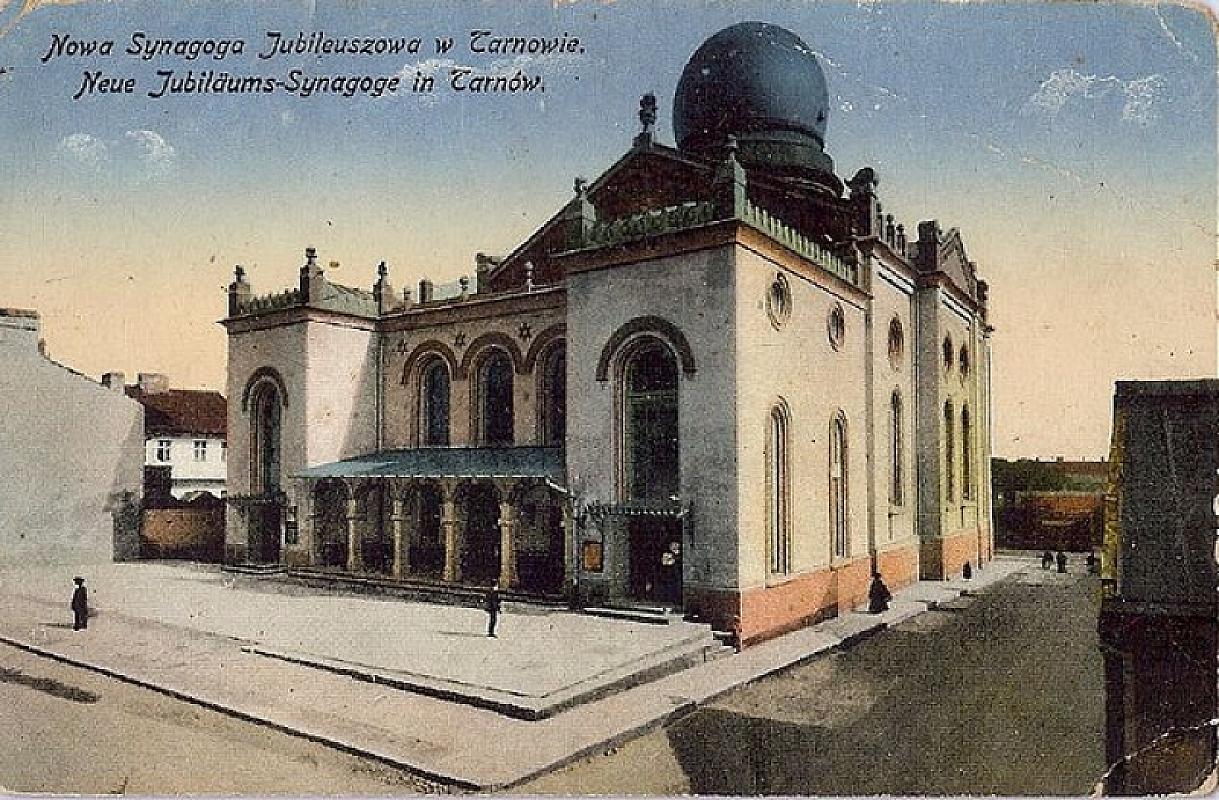 Tarnów, o.D., Die 1908 fertiggestellte Neue Synagoge, www.jewishpostcards.com