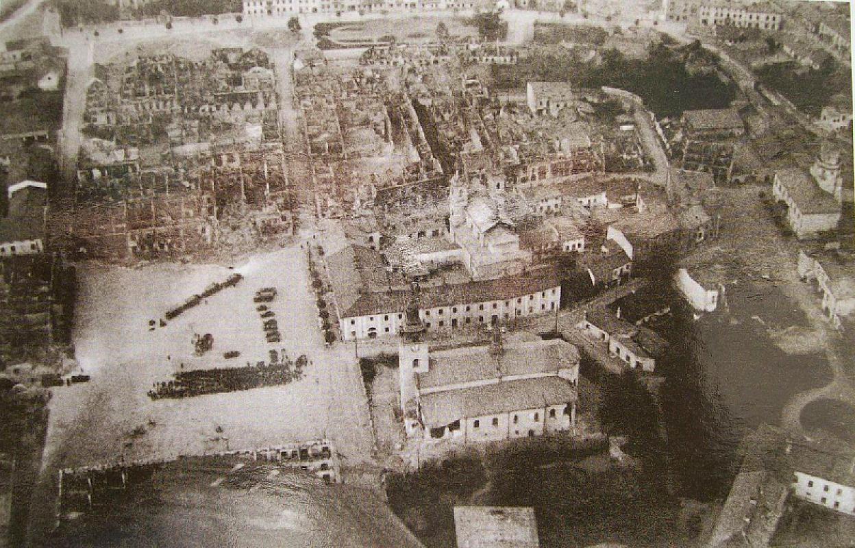 Wieluń, 1939, The destroyed town centre after the air raid, public domain