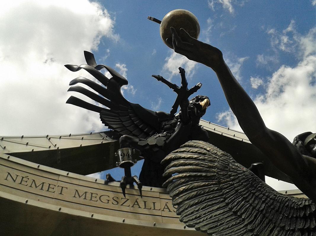 Budapest, 2015, Detailansicht des Denkmals, Stiftung Denkmal