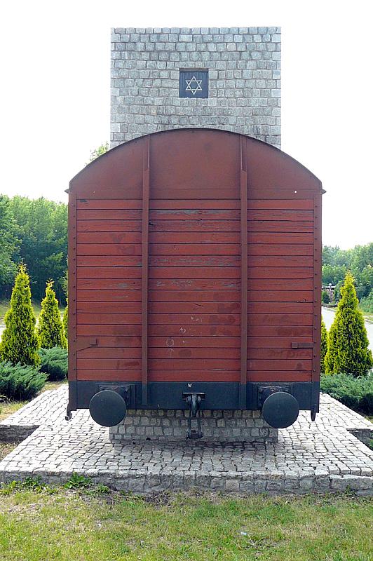 Bendzin, 2012, Rückseite des Denkmals für die Opfer des Ghettos, Helena Grunfeld