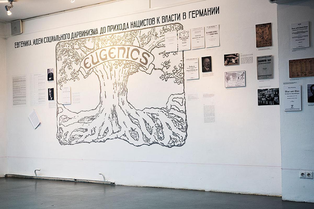 Minsk, 2016, Blick in die Ausstellung über die Patientenmorde im besetzten Belarus, ECLAB, Aleksandra Kononchenko