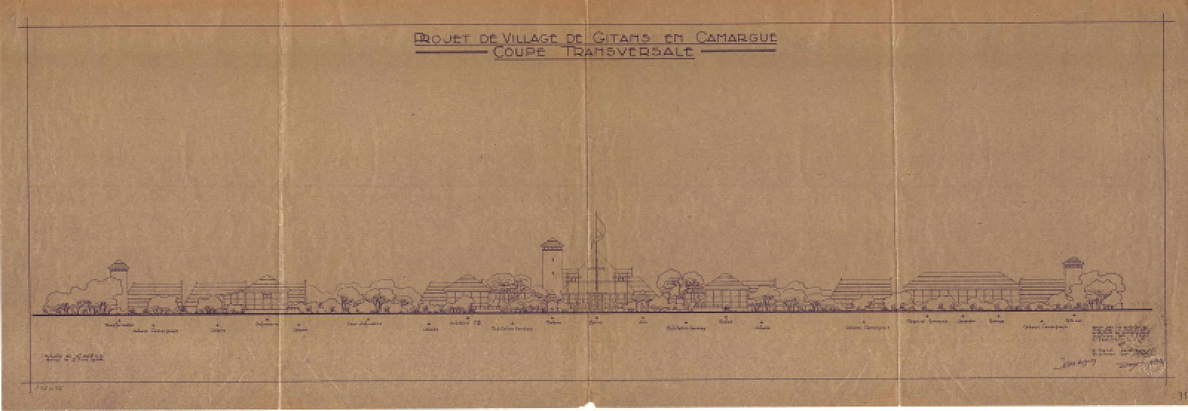 Saliers, 1942, Map of the Saliers camp, CD 13 / Archives départementales des Bouches-du-Rhône, cote 142 W 76