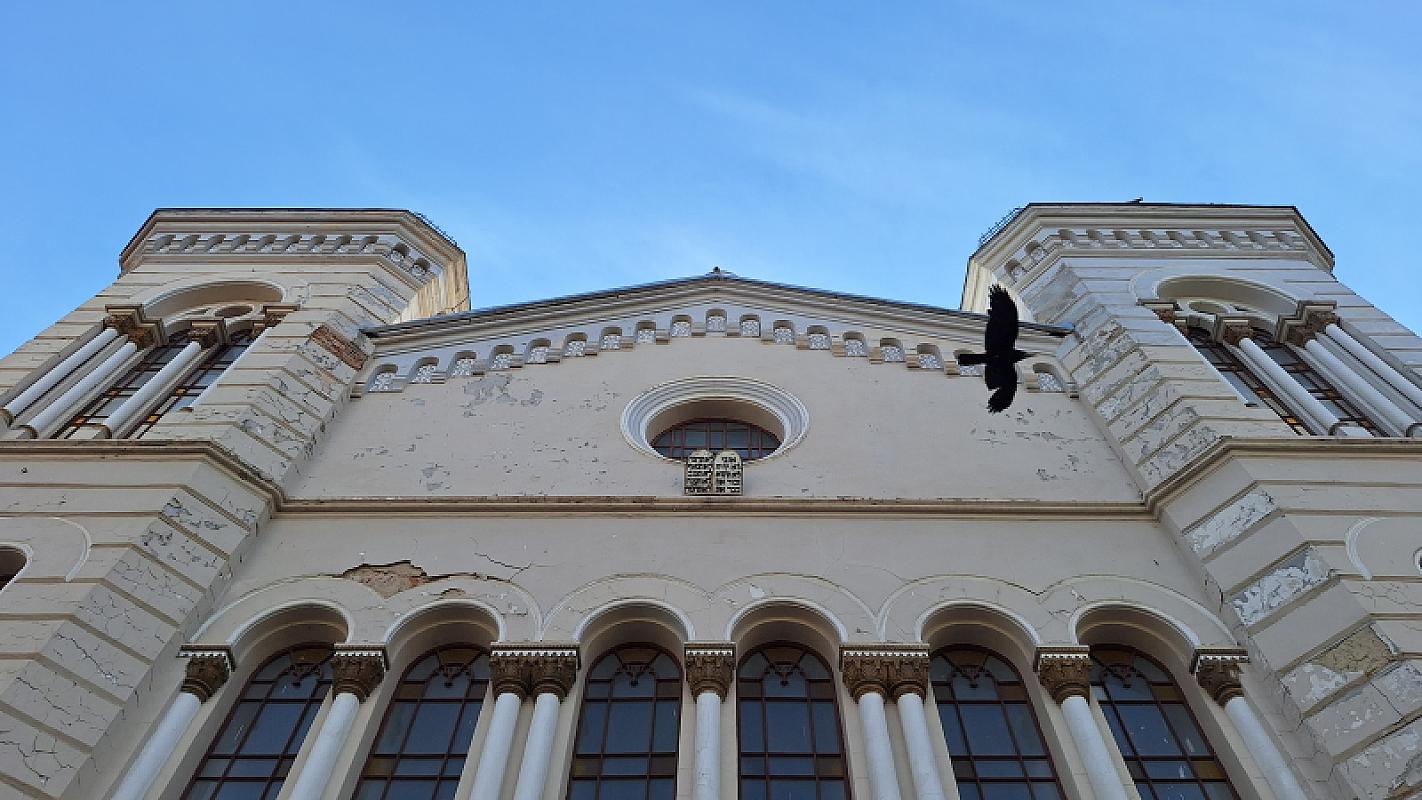 Radautz, 2026, Fassade der Großen Synagoge, Stiftung Denkmal