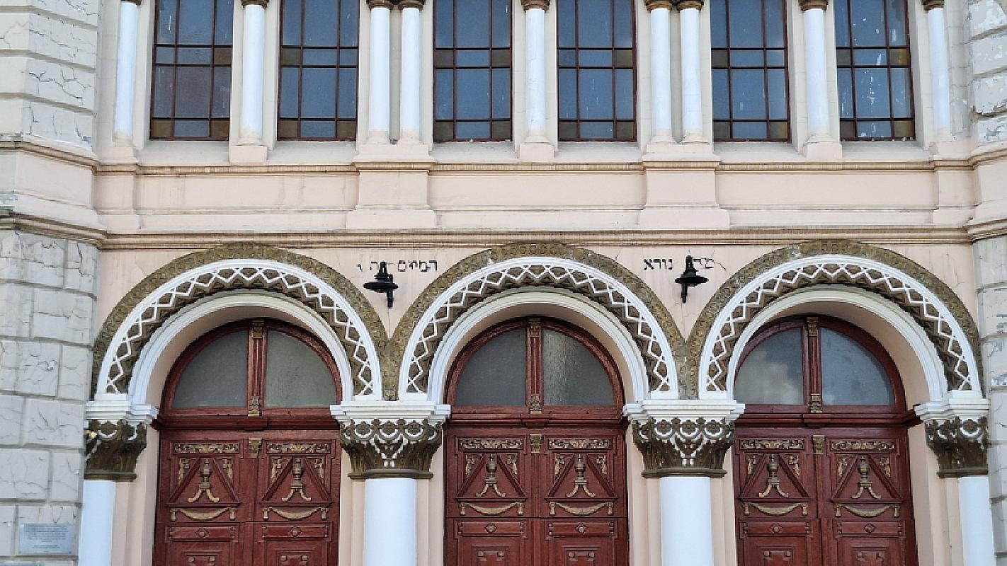 Radautz, 2026, Detailansicht der Großen Synagoge, Stiftung Denkmal