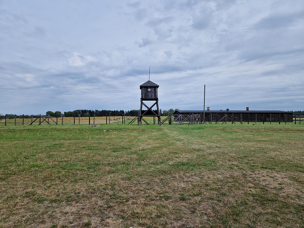 Lublin, 2026, Wachturm auf dem ehemaligen Lagergelände, Stiftung Denkmal